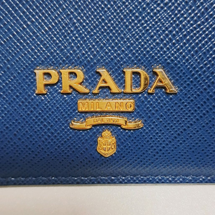 [100%/정품] 프라다 사피아노 메탈 카드지갑, 프라다지갑,프라다카드지갑--1