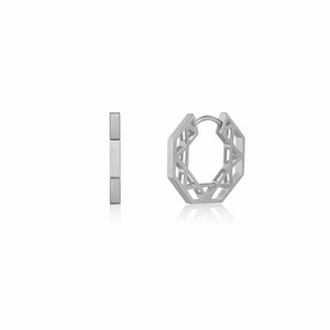 (한쪽만) 린콘트로라인옥타 귀걸이 화이트골드