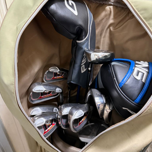 남자 골프채 풀세트 (핑 + 테일러메이드 + 벤츠 캐디백)