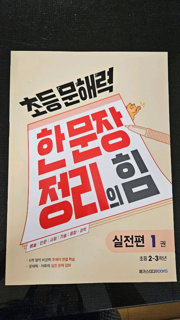 초등문해력 한 문장 정리의 힘. 초2~3학년용 이미지