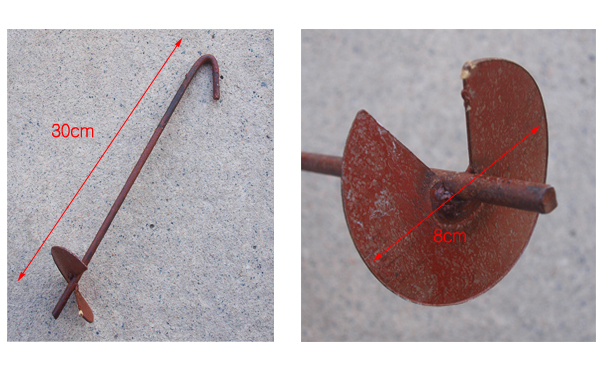 캠핑 원형 쇠말뚝 총 60개 일괄판매--3