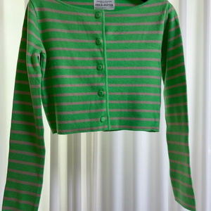 타라바이모션 숄더 가디건 그린