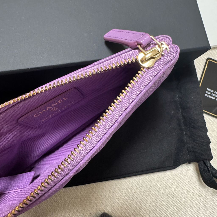 샤넬 클래식 캐비어 미니파우치 새제품--4