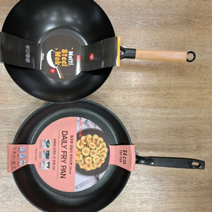 철판 궁중팬30cm//후라이팬 34cm 각각 새상품