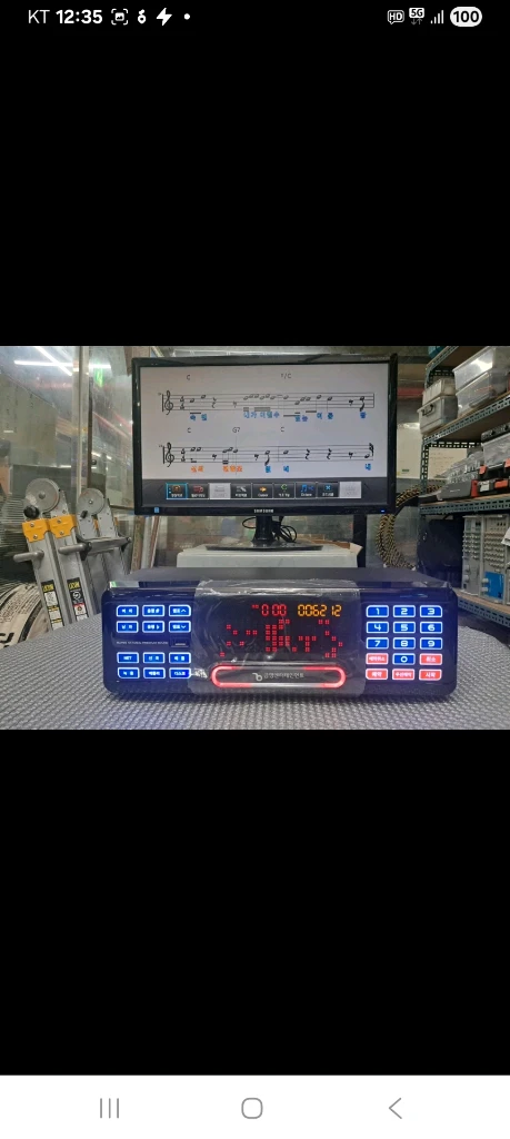 금영 KMS-S700B 노래방 반주기. 노래방 기기(신 이미지