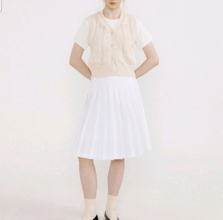 아쎄르 포니 니트 베스트(Pony Knit Vest)--1