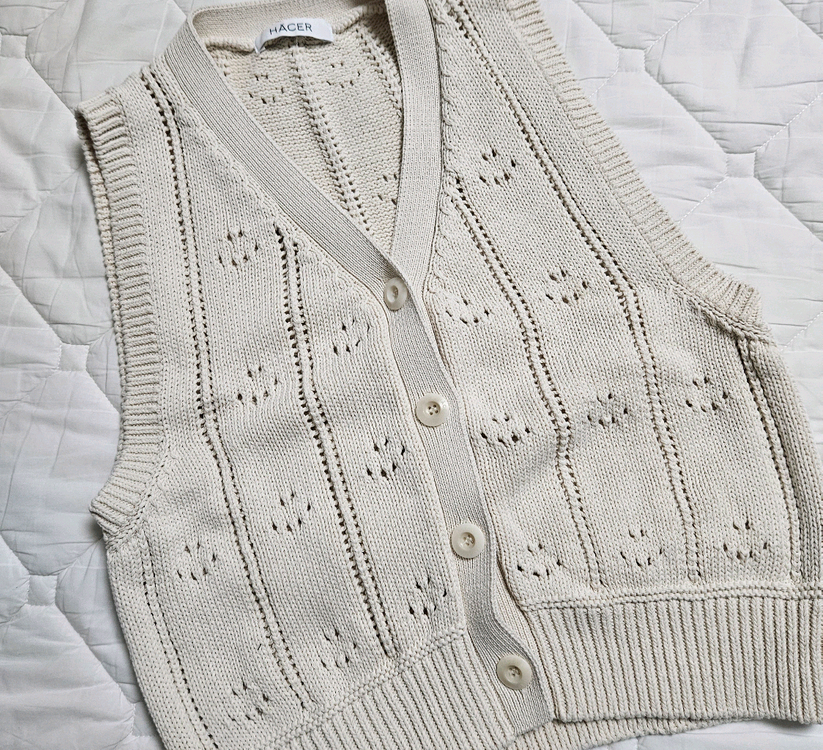 아쎄르 포니 니트 베스트(Pony Knit Vest)--4