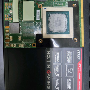 노트북용 중고 그래픽카드 GTX 970M 이미지