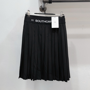 [새제품](67/s) 사우스케이프 블랙 춘추용 허리밴딩 플리츠 골프스커트