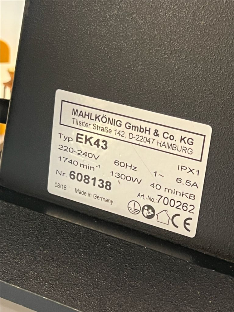 ek43 말코닉 그라인더 25년5월 날교체 호퍼 포함--1