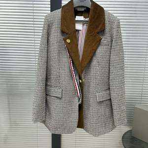 톰브라운 하운드 투스 코듀로이 투피스 블레이저