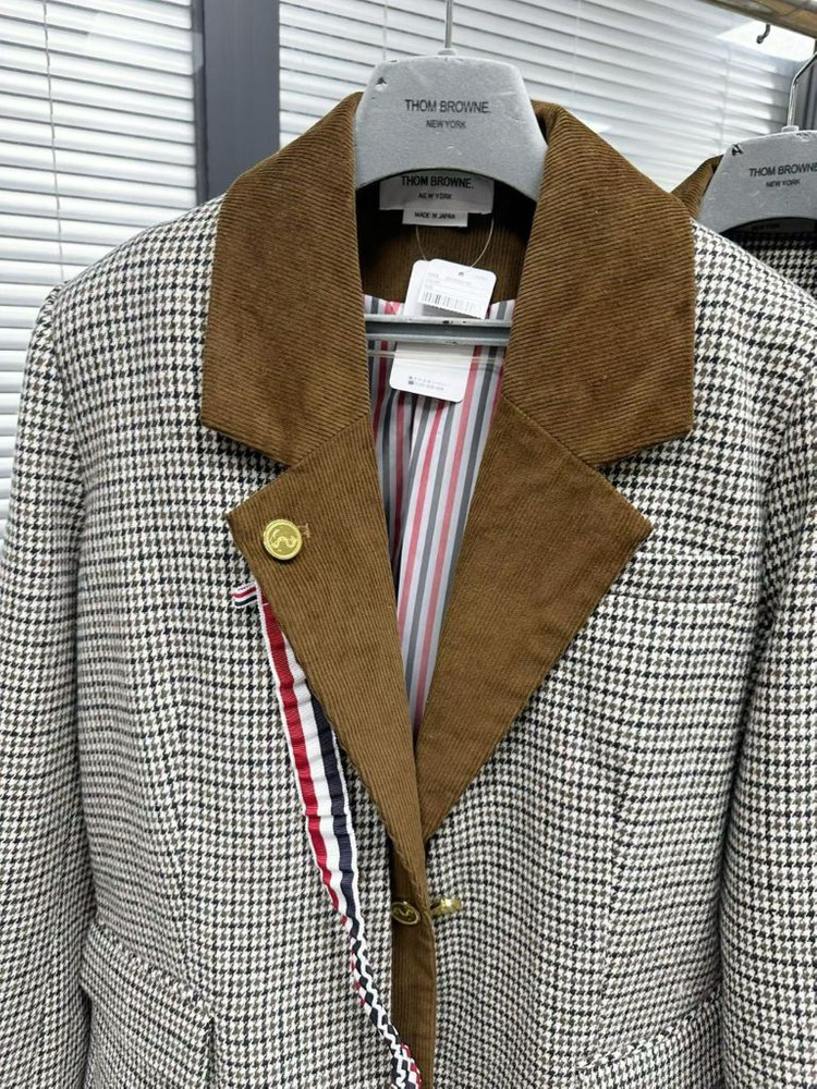 톰브라운 하운드 투스 코듀로이 투피스 블레이저--7