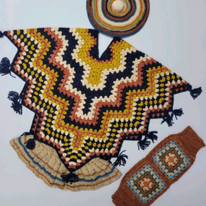 미샤앤퍼프 크로쉐 판초