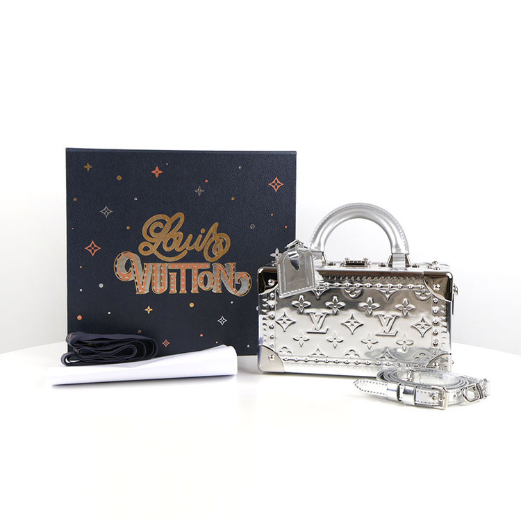 [중고명품다올] 루이비통 발리젯 트레조 트렁크 크로스백 실버 M12797--1