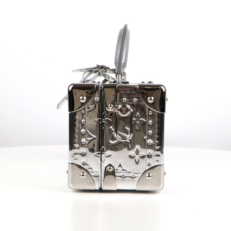 [중고명품다올] 루이비통 발리젯 트레조 트렁크 크로스백 실버 M12797--3