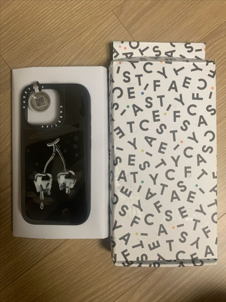 새제품 케이스티파이 멜팅체리 글레이즈 아이폰16프로 케이스--1