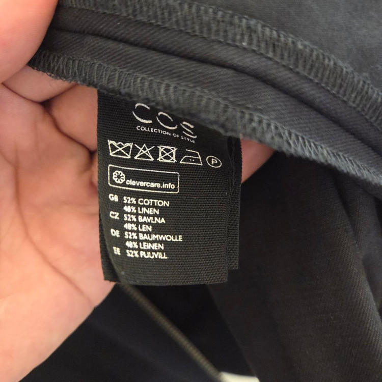 COS 코튼리넨 셔츠자켓 다크네이비 M사이즈 이미지