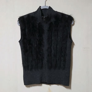 ELORD 엘로드 여성 퍼 니트 조끼 95