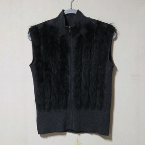 ELORD 엘로드 여성 퍼 니트 조끼 95