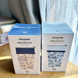투썸 브리저튼 가든 텀블러 아이보리+블루 일괄판매