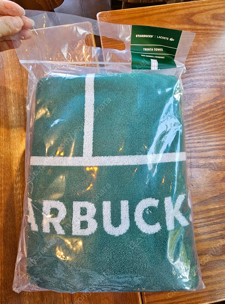미개봉/택1]스타벅스 프리퀀시 라코스테 콜라보 트렌 타월 아이보리 그린 테라코타 이미지