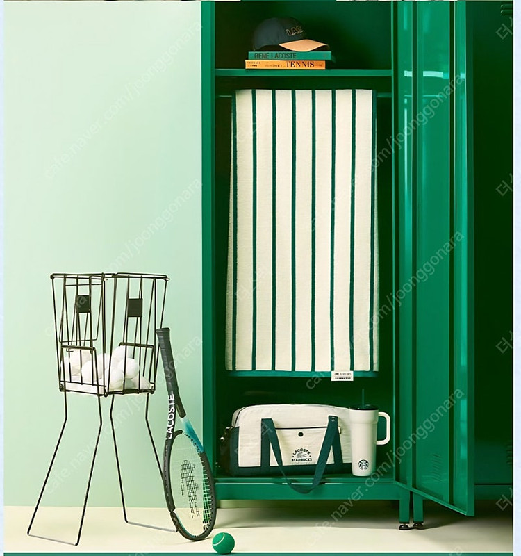 미개봉/택1]스타벅스 프리퀀시 라코스테 콜라보 트렌 타월 아이보리 그린 테라코타 이미지