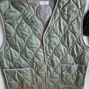 (보세)SAINT 세인트 퀼팅 조끼 카키