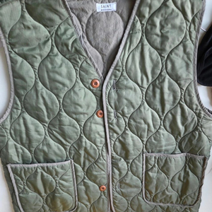 (보세)SAINT 세인트 퀼팅 조끼 카키
