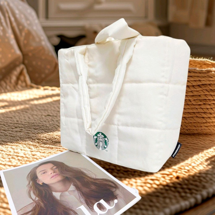 스타벅스 패딩 숄더백 토드백 퀄팅 에코백 데이리백 가방 이미지