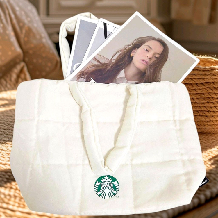 스타벅스 패딩 숄더백 토드백 퀄팅 에코백 데이리백 가방 이미지