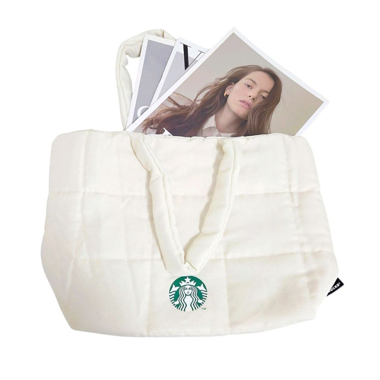 스타벅스 패딩 숄더백 토드백 퀄팅 에코백 데이리백 가방 이미지