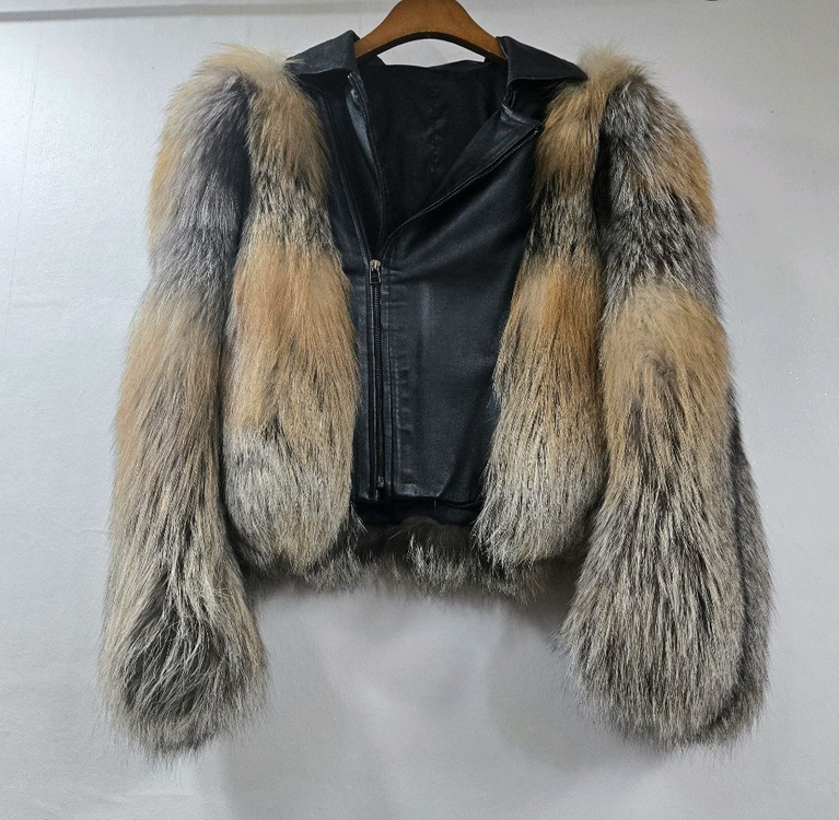 골드 사가폭스 가죽자켓 이미지