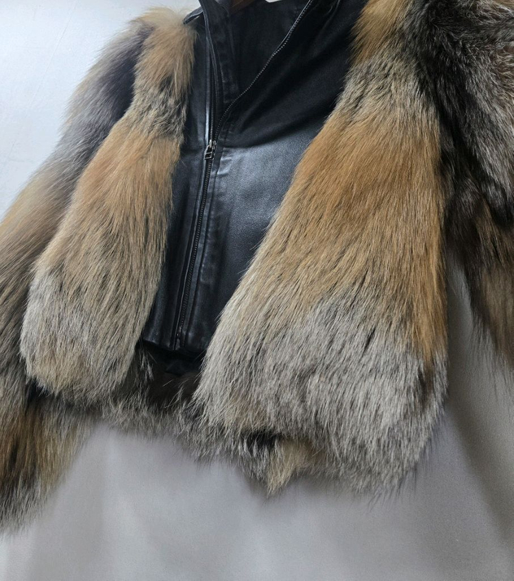 골드 사가폭스 가죽자켓 이미지