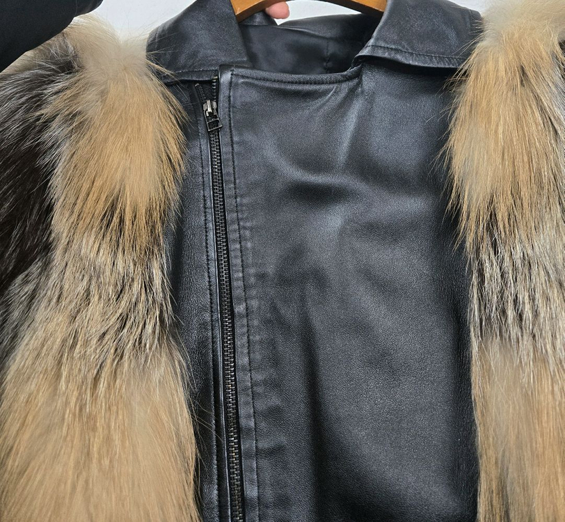 골드 사가폭스 가죽자켓 이미지