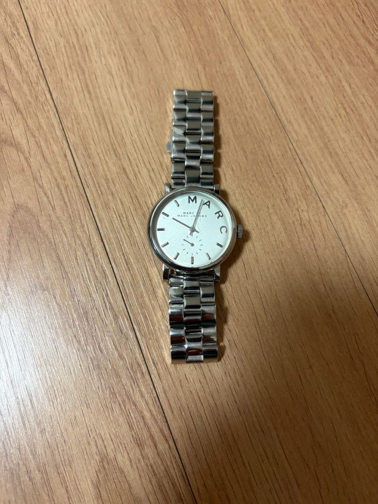 마크 제이콥스 베이커(Baker) 실버 메탈 여성 시계-남녀 공용--3