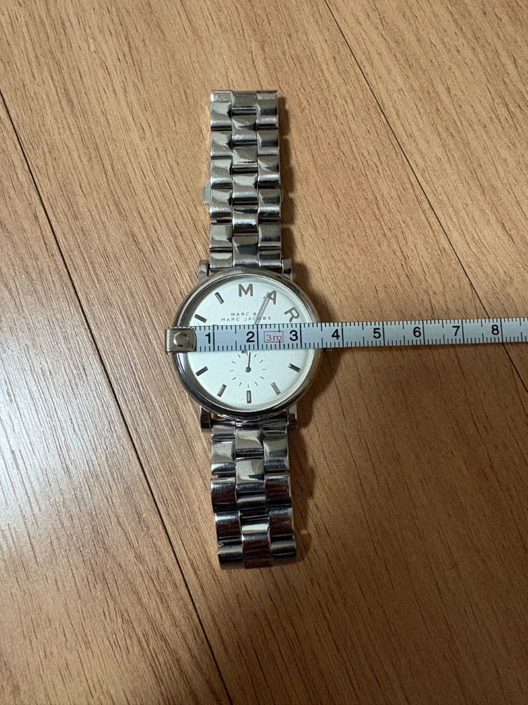 마크 제이콥스 베이커(Baker) 실버 메탈 여성 시계-남녀 공용--4