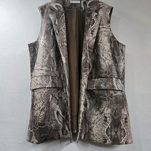 새상품) 뱀피 무늬 조끼