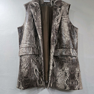 새상품) 뱀피 무늬 조끼