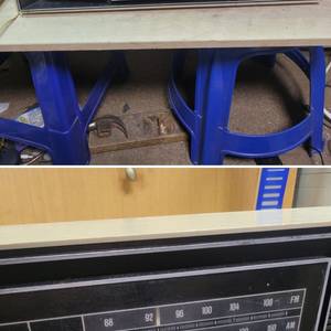 1970 미국 RCA 스테레오 AM/FM 라디오/주의 사항 이미지