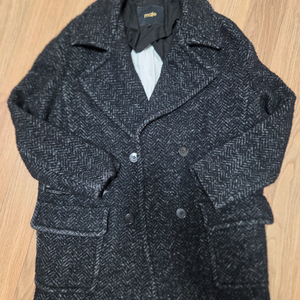 마쥬(maje) 해링본 모 코트 55-66