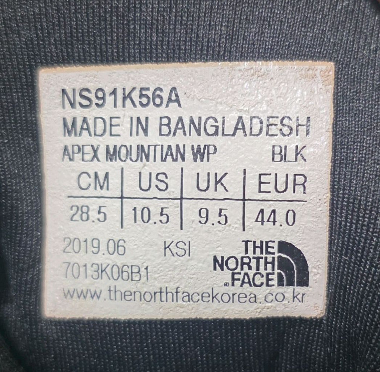 노스페이스 NORTH FACE 방수 등산화 트레킹화 남성용 280 이미지