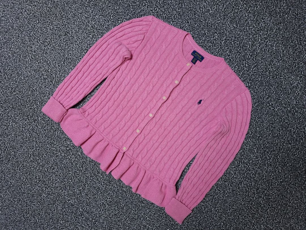 [무료배송][160]폴로 키즈 케이블 니트 가디건 성인가능--2