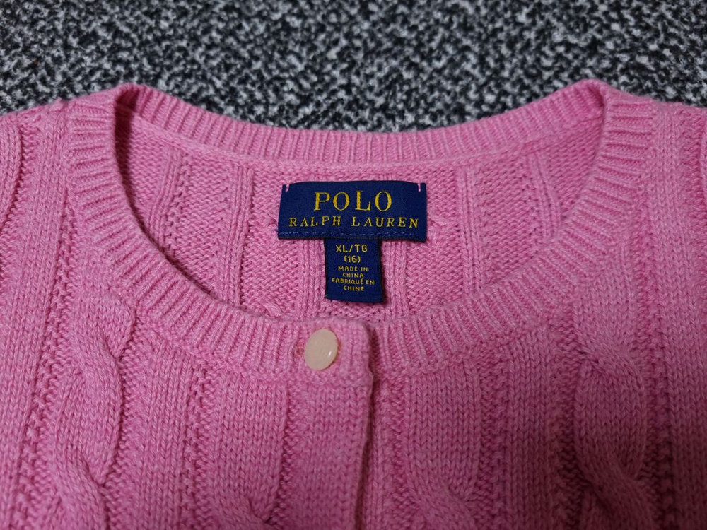 [무료배송][160]폴로 키즈 케이블 니트 가디건 성인가능--4