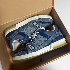 루이비통 LV 트레이너 모노그램 데님 블루 스니커즈 9 이미지