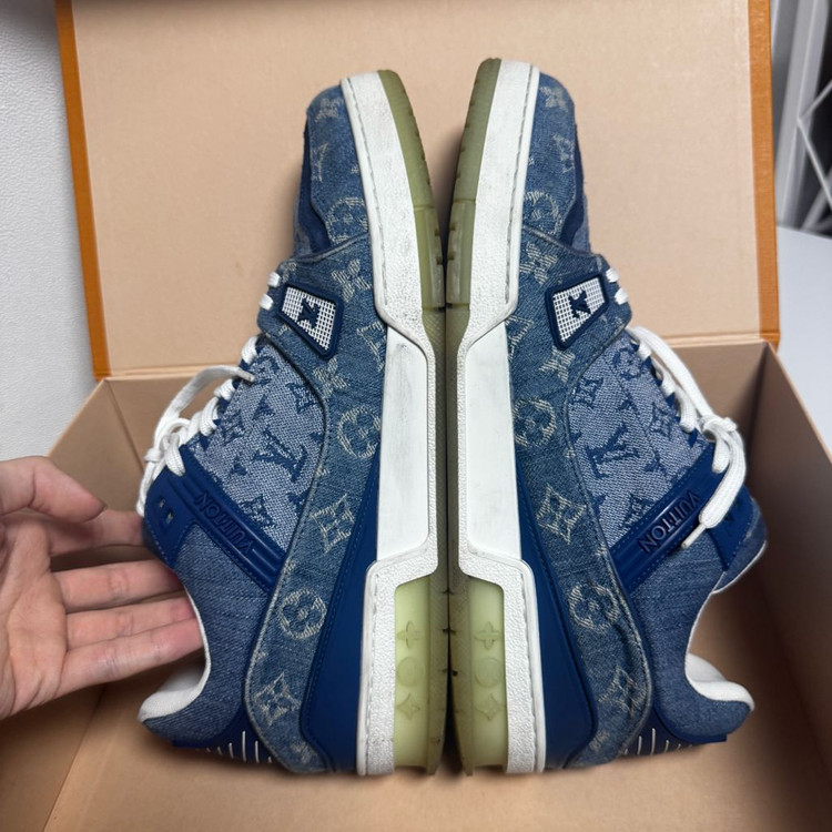 루이비통 LV 트레이너 모노그램 데님 블루 스니커즈 9 이미지
