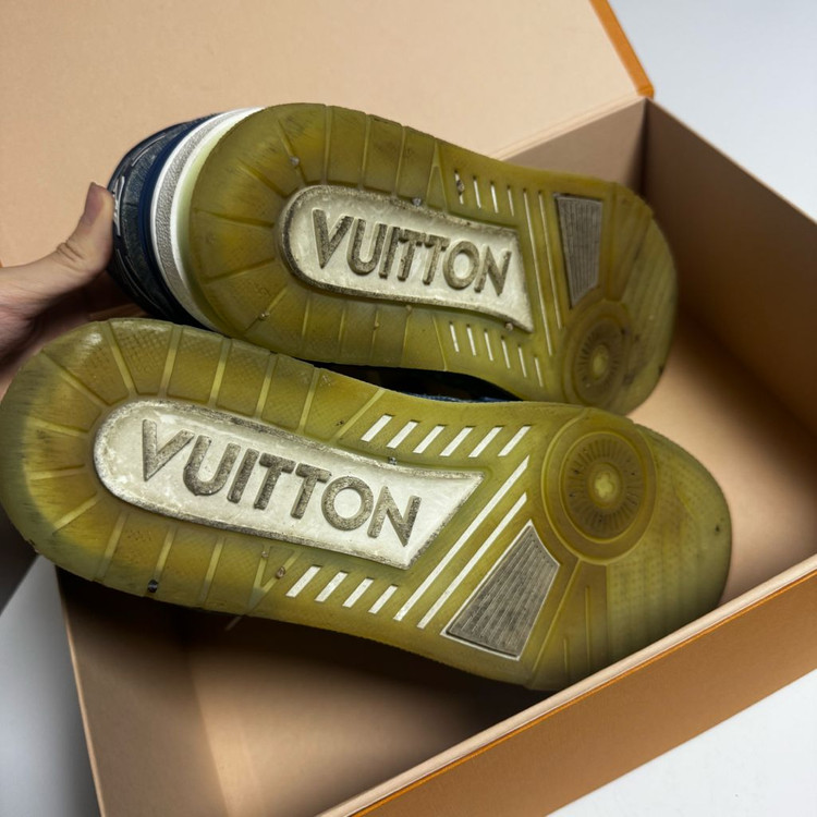 루이비통 LV 트레이너 모노그램 데님 블루 스니커즈 9 이미지