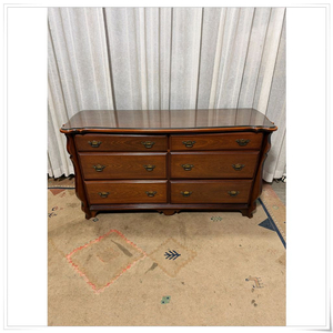 엔틱 원목 6D 3단 와이드서랍장 이미지