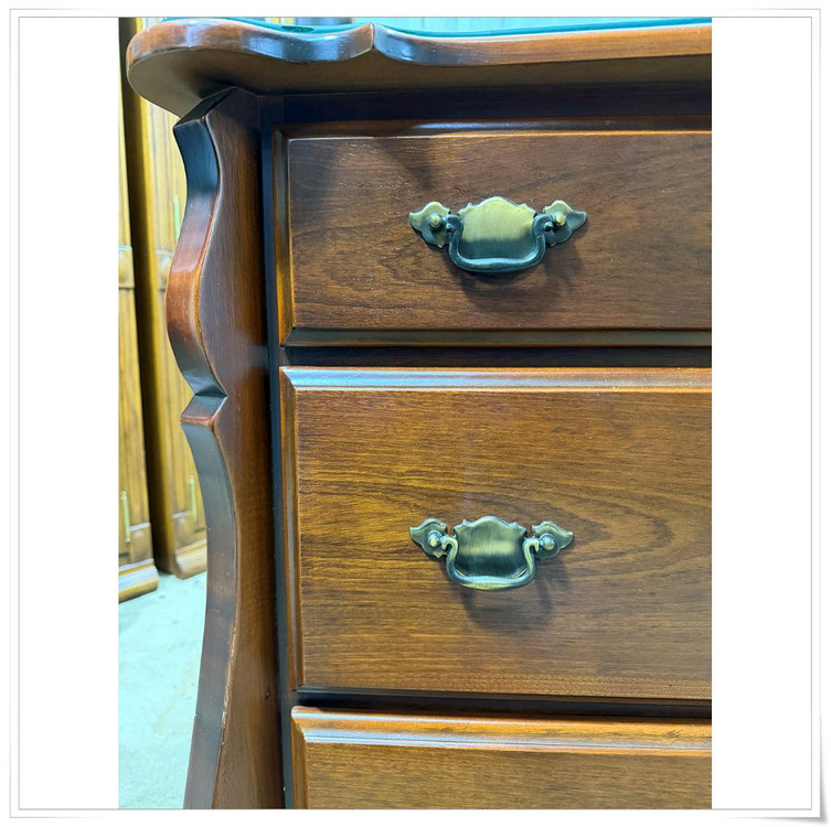 엔틱 원목 6D 3단 와이드서랍장 이미지