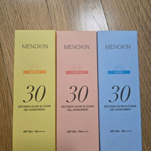 메노킨 30초 선크림 새상품 개당16000원