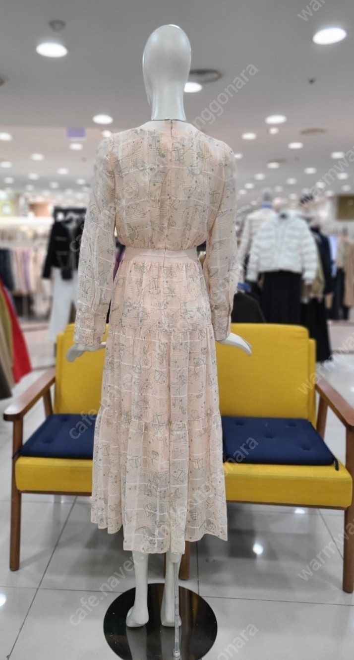 (새상품) 듀엘 쉬폰 원피스 55 오즈세컨 sjsj 시스템 레니본 샤틴 잇미샤 지컷 보브 시슬리 이미지